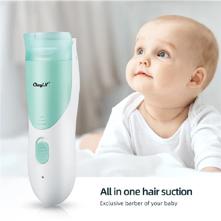 Electric Baby Hair Clipper Child Low Noise Cutting Machine Suction Hair Shaver Waterproof