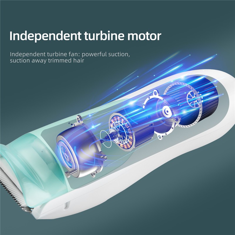 Electric Baby Hair Clipper Child Low Noise Cutting Machine Suction Hair Shaver Waterproof