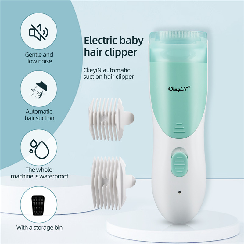 Electric Baby Hair Clipper Child Low Noise Cutting Machine Suction Hair Shaver Waterproof