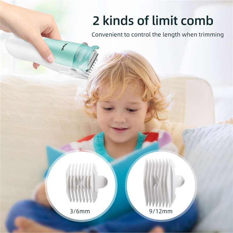 Electric Baby Hair Clipper Child Low Noise Cutting Machine Suction Hair Shaver Waterproof