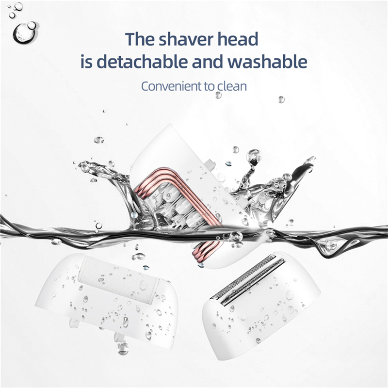 Lady Epilator 3 in 1 Electric Shaving Hair Removal Women Trimmer Bikini Body Epilator Painless Shaving Foot File Pedicure Tool