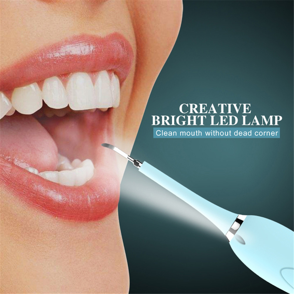 4 In 1 Electric Oral Irrigator Dental Tartar Mirror Professional Dental Calculus Remover Sonic Toothbrush Oral Stain Remover Kit