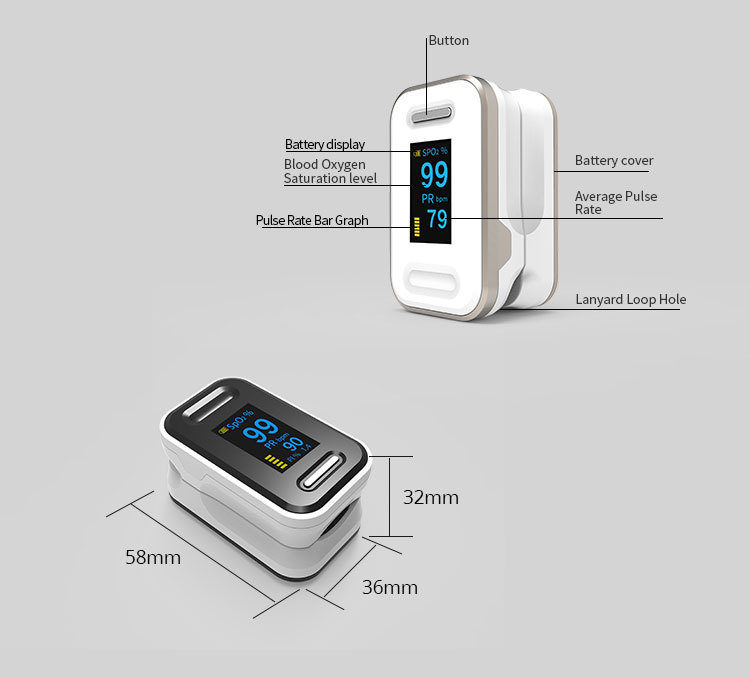 Digital Fingertip Pulse Oximeter Monitors Tonometer Finger Clip bp Meters sphygmomanometer SPO2 PR
