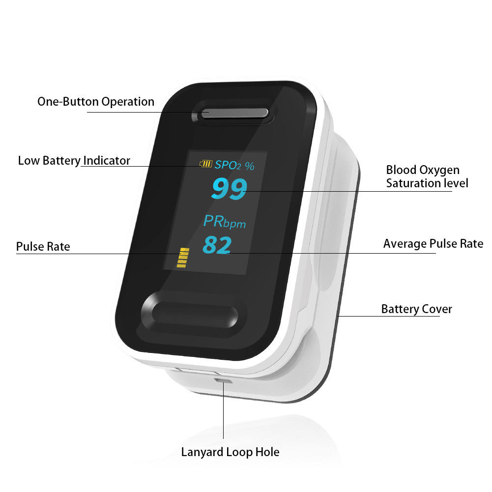 Digital Fingertip Pulse Oximeter Monitors Tonometer Finger Clip bp Meters sphygmomanometer SPO2 PR
