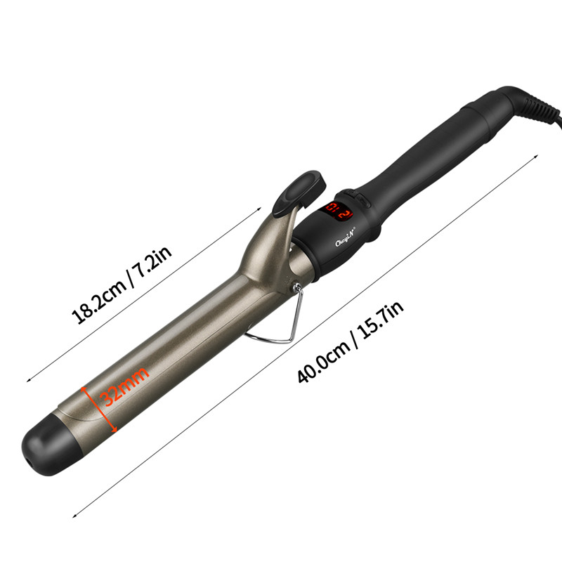 22mm/25mm/28mm/32mm/38mm Electric Professional Ceramic Hair Curler LCD Curling Iron Roller Curls Wand Waver Fashion Styling Tools