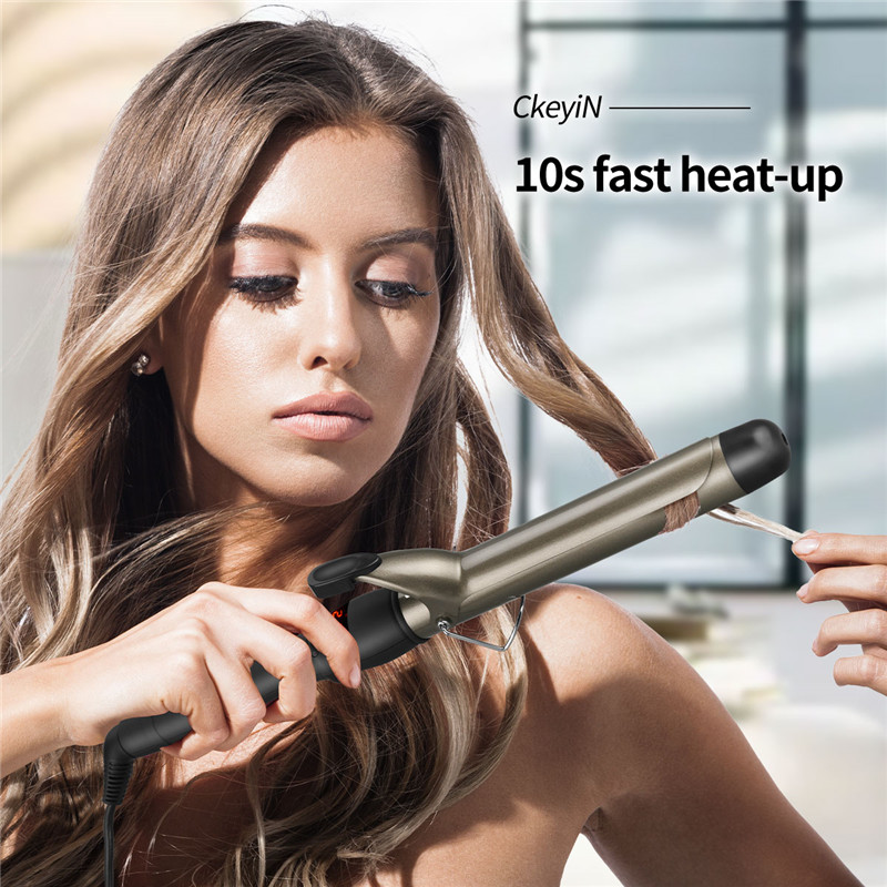 22mm/25mm/28mm/32mm/38mm Electric Professional Ceramic Hair Curler LCD Curling Iron Roller Curls Wand Waver Fashion Styling Tools