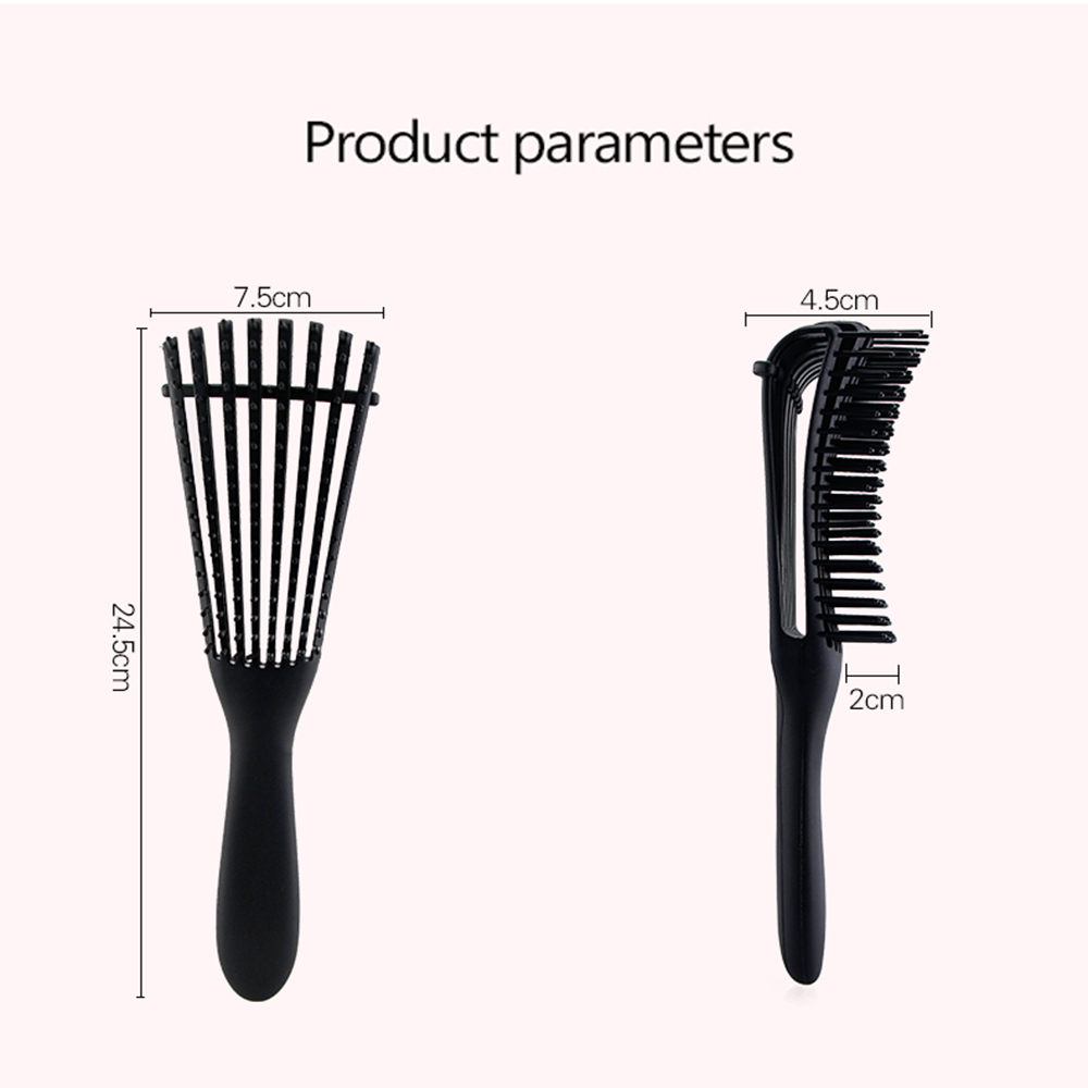 3 Colors Detangling Brush Hair Detangler Brush For Curly Hair Wet Hair Adjust Hair Brush Scalp Massage Detangle Hairbrush Tool