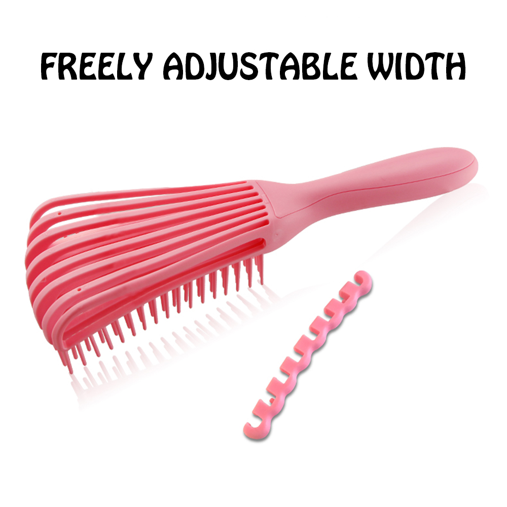 3 Colors Detangling Brush Hair Detangler Brush For Curly Hair Wet Hair Adjust Hair Brush Scalp Massage Detangle Hairbrush Tool