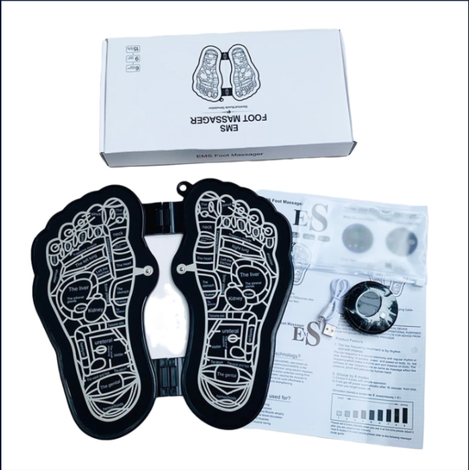 Electric EMS Foot Massager Health Care Relaxation Massage Mat Stimulator Electrodos Tens Deep Kneading