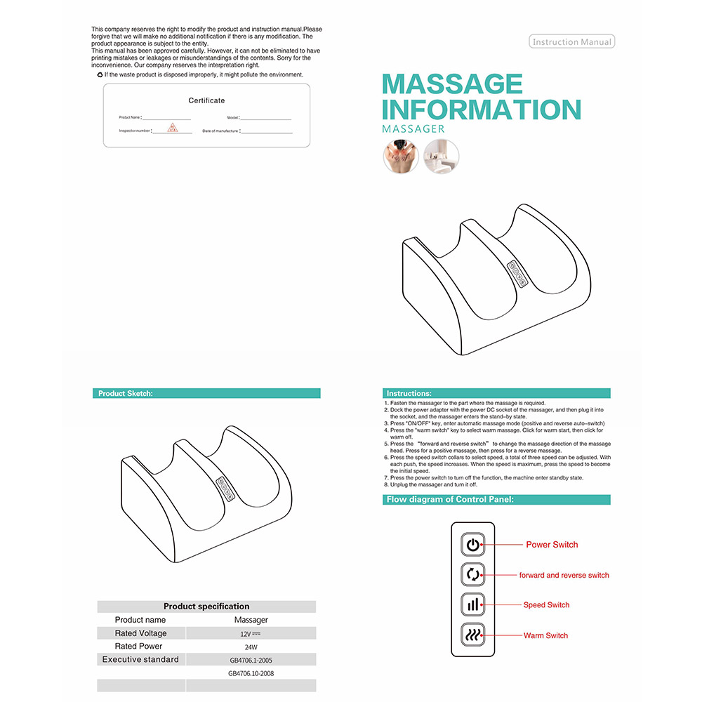 Electric Heating Foot Massager Shiatsu Foot Massager Relaxation Kneading Roller Vibrator for Relief Leg Fatigue