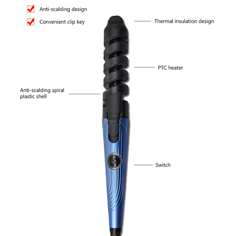 Hair Curling Iron Multiple Roller Hair Curls Electric Ceramic Waver Portable Rotating Crimper Hair Curl Style Tool