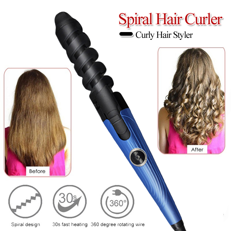Hair Curling Iron Multiple Roller Hair Curls Electric Ceramic Waver Portable Rotating Crimper Hair Curl Style Tool