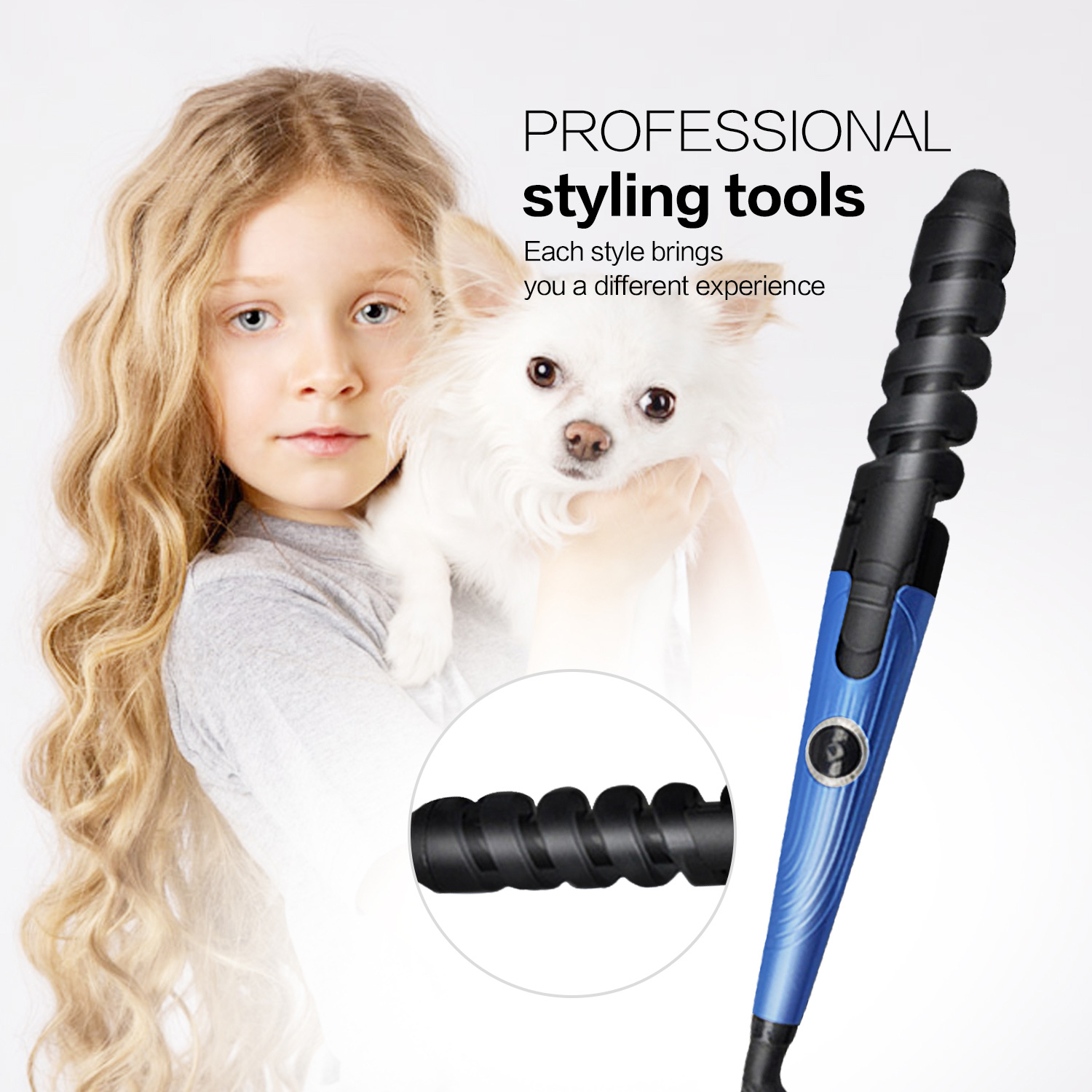 Hair Curling Iron Multiple Roller Hair Curls Electric Ceramic Waver Portable Rotating Crimper Hair Curl Style Tool