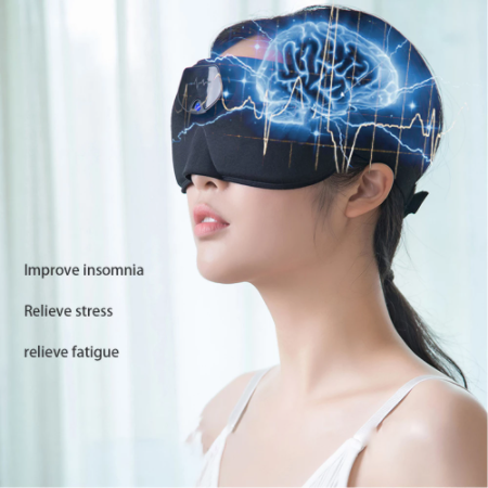 Electric Head Massager Sleep Monitor Migraine Relief Massager Health Stress Relief Brain Stimulator EMS Head Massager Forehead