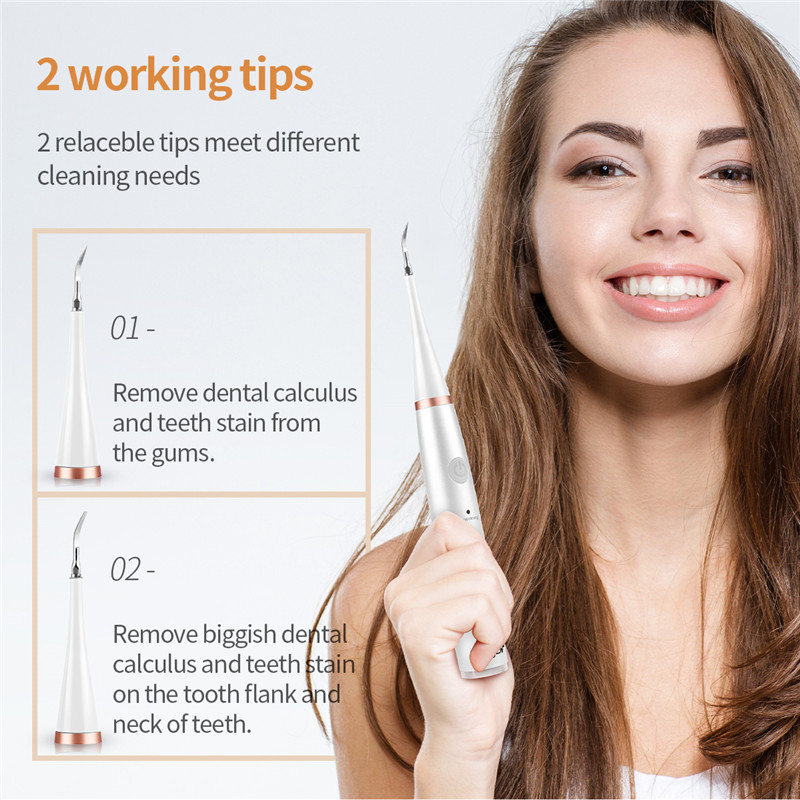 Ultrasonic Electric Dental Scaler Teeth Whitening Device Remove Dental Calculus Yellow Teeth Tartar Teeth Cleaning Oral Care