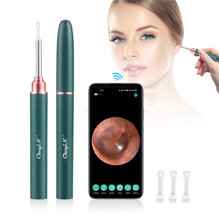 WiFi Visual Ear Pick Ear Cleaning Camera Otoscope LED Light