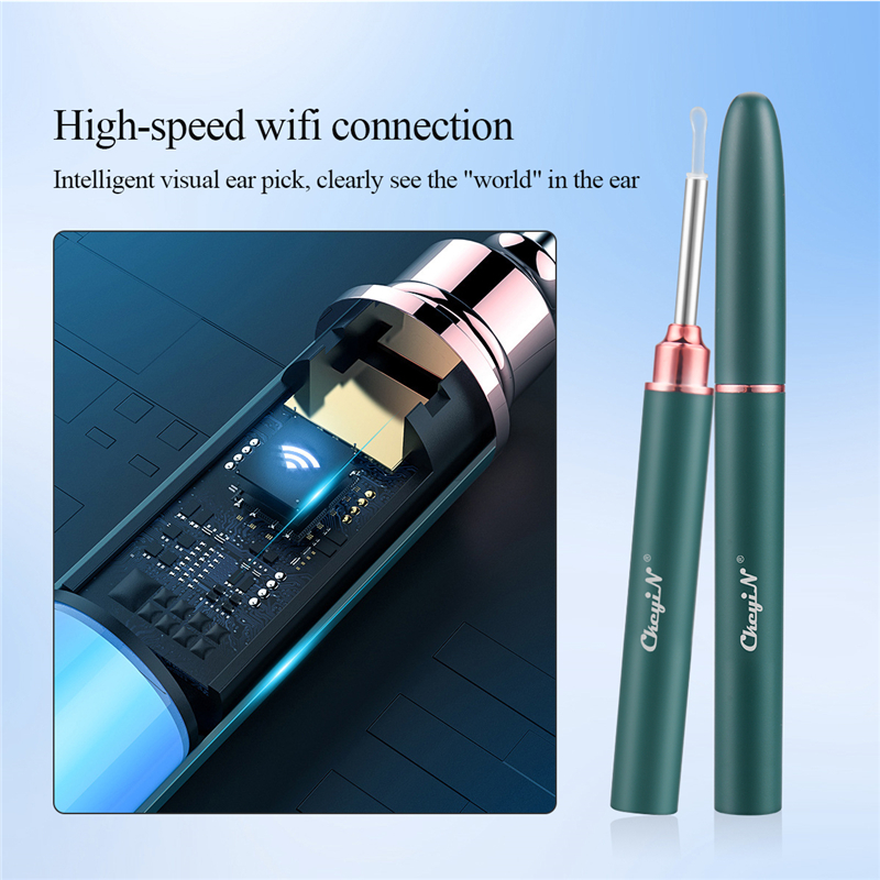 WiFi Visual Ear Pick Ear Cleaning Camera Otoscope LED Light