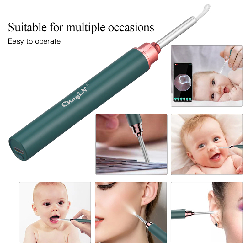 WiFi Visual Ear Pick Ear Cleaning Camera Otoscope LED Light