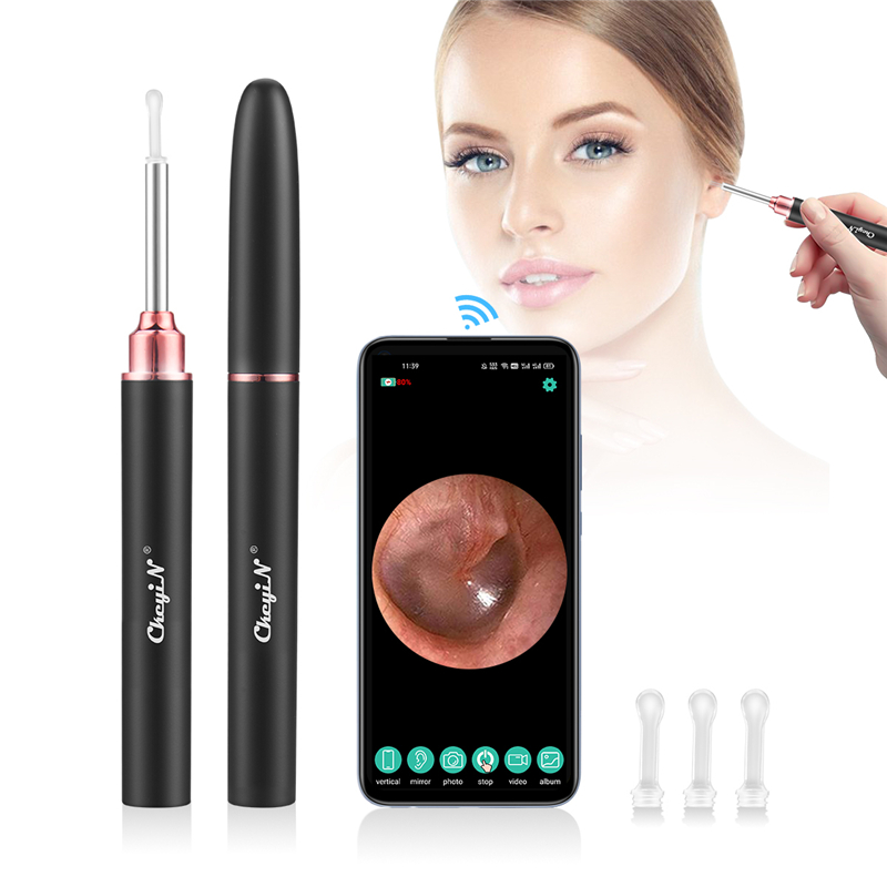 In-Ear Cleaning Endoscope Spoon Mini Camera Ear Picker Ear Wax Removal Visual Ear Mouth Nose Otoscope Ear Cleaning Tool