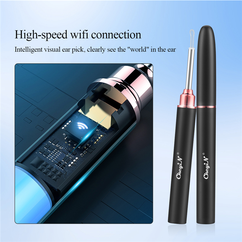 In-Ear Cleaning Endoscope Spoon Mini Camera Ear Picker Ear Wax Removal Visual Ear Mouth Nose Otoscope Ear Cleaning Tool