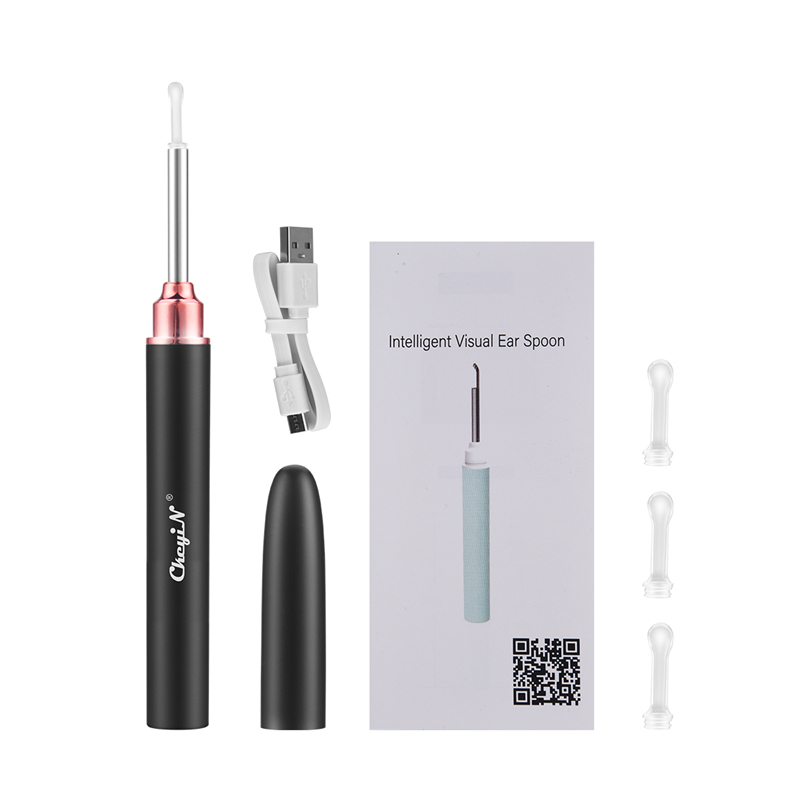 In-Ear Cleaning Endoscope Spoon Mini Camera Ear Picker Ear Wax Removal Visual Ear Mouth Nose Otoscope Ear Cleaning Tool