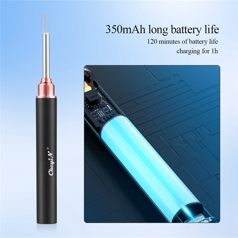 In-Ear Cleaning Endoscope Spoon Mini Camera Ear Picker Ear Wax Removal Visual Ear Mouth Nose Otoscope Ear Cleaning Tool