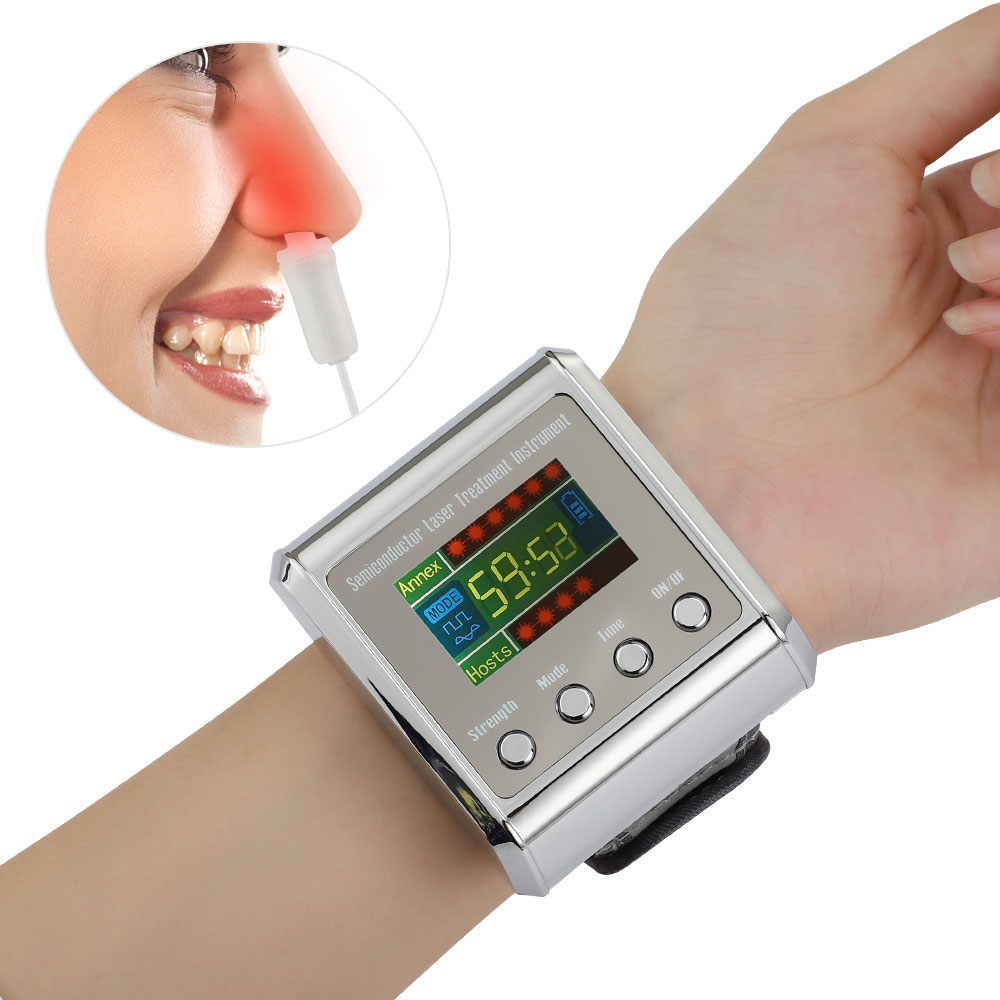Household 650nm Laser Physiotherapy Wrist Diode LLLT for Diabetes Laser Therapy Diabetic Wrist Watch for Diabetes Hypertension