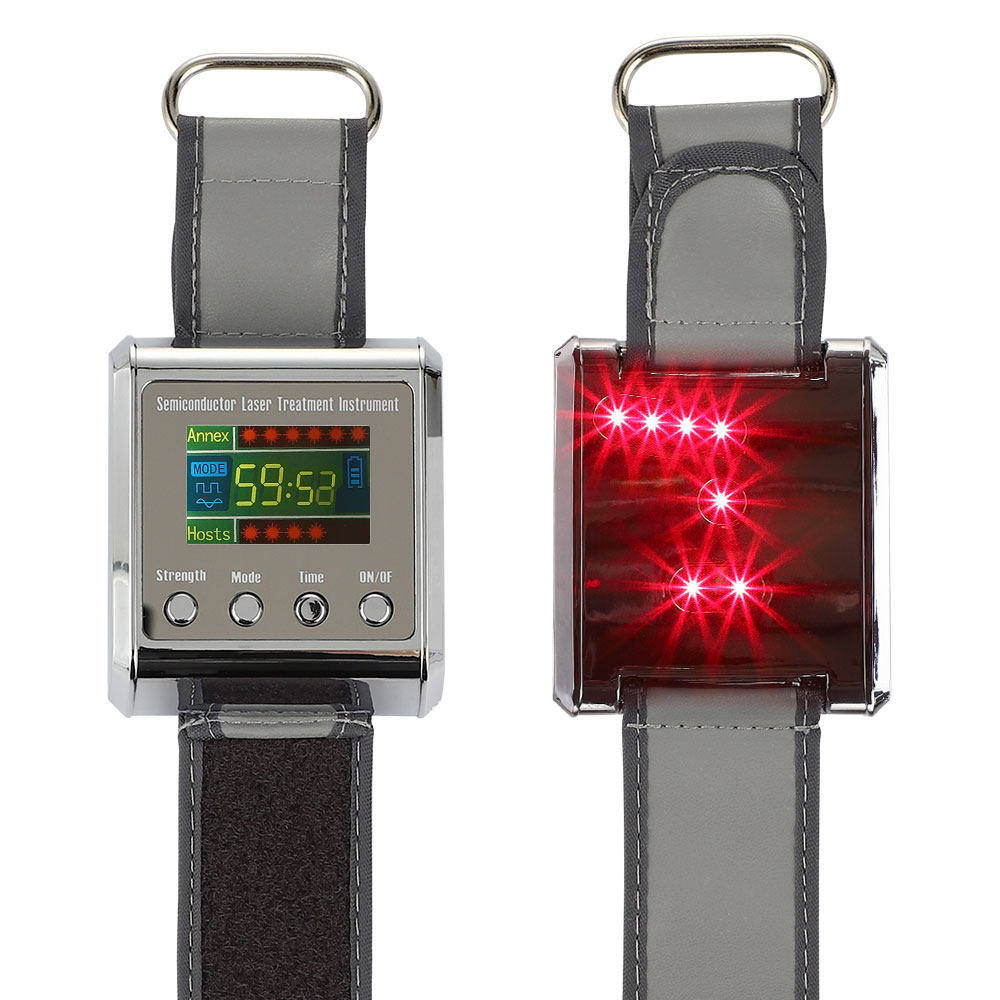 Household 650nm Laser Physiotherapy Wrist Diode LLLT for Diabetes Laser Therapy Diabetic Wrist Watch for Diabetes Hypertension