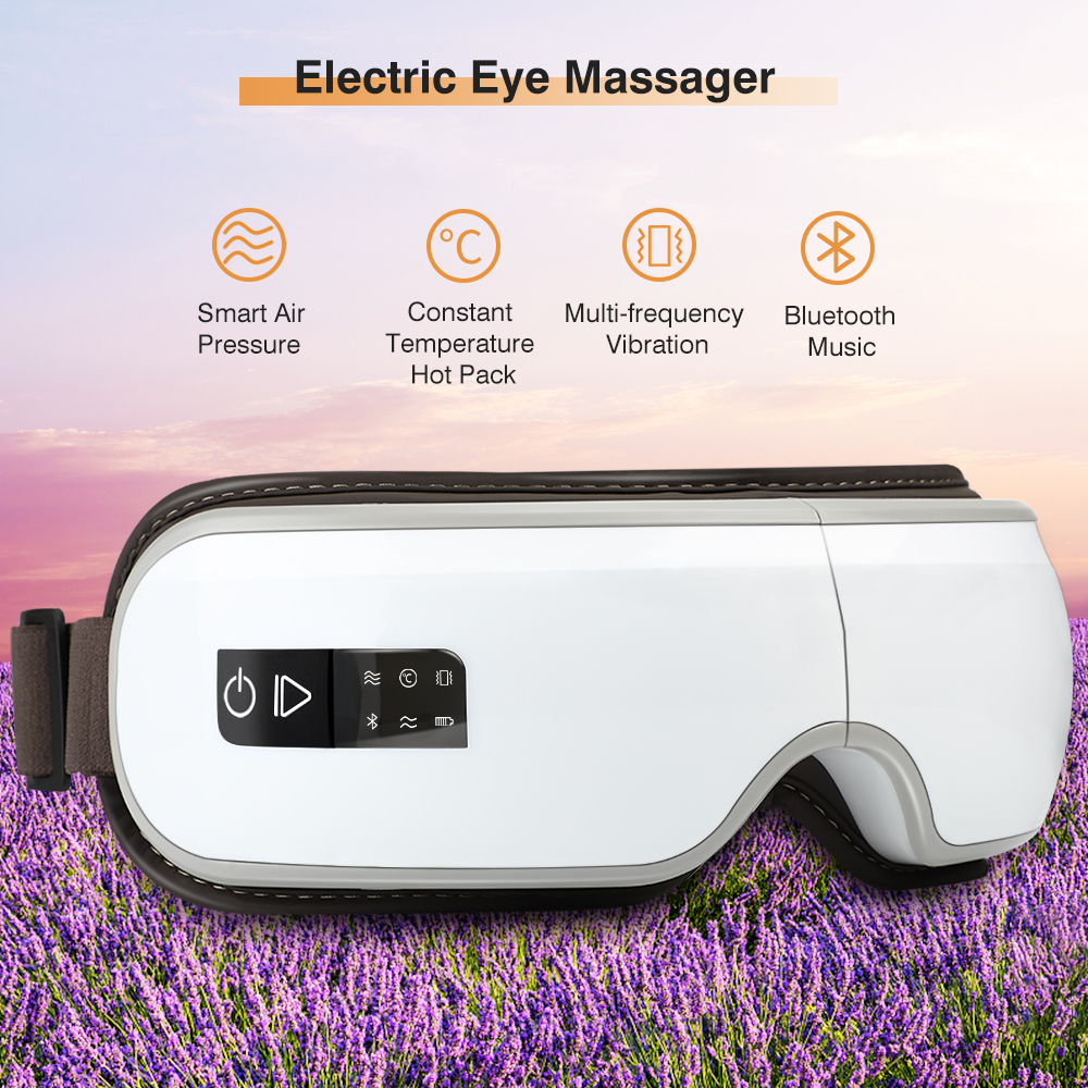Smart Eye Massager Airbag Vibration Heating Eye Care Massage with Bluetooth Music Fatigue Dark Circles Relief Eye Health Care