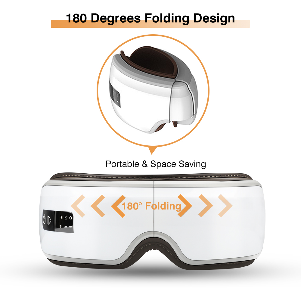 Smart Eye Massager Airbag Vibration Heating Eye Care Massage with Bluetooth Music Fatigue Dark Circles Relief Eye Health Care