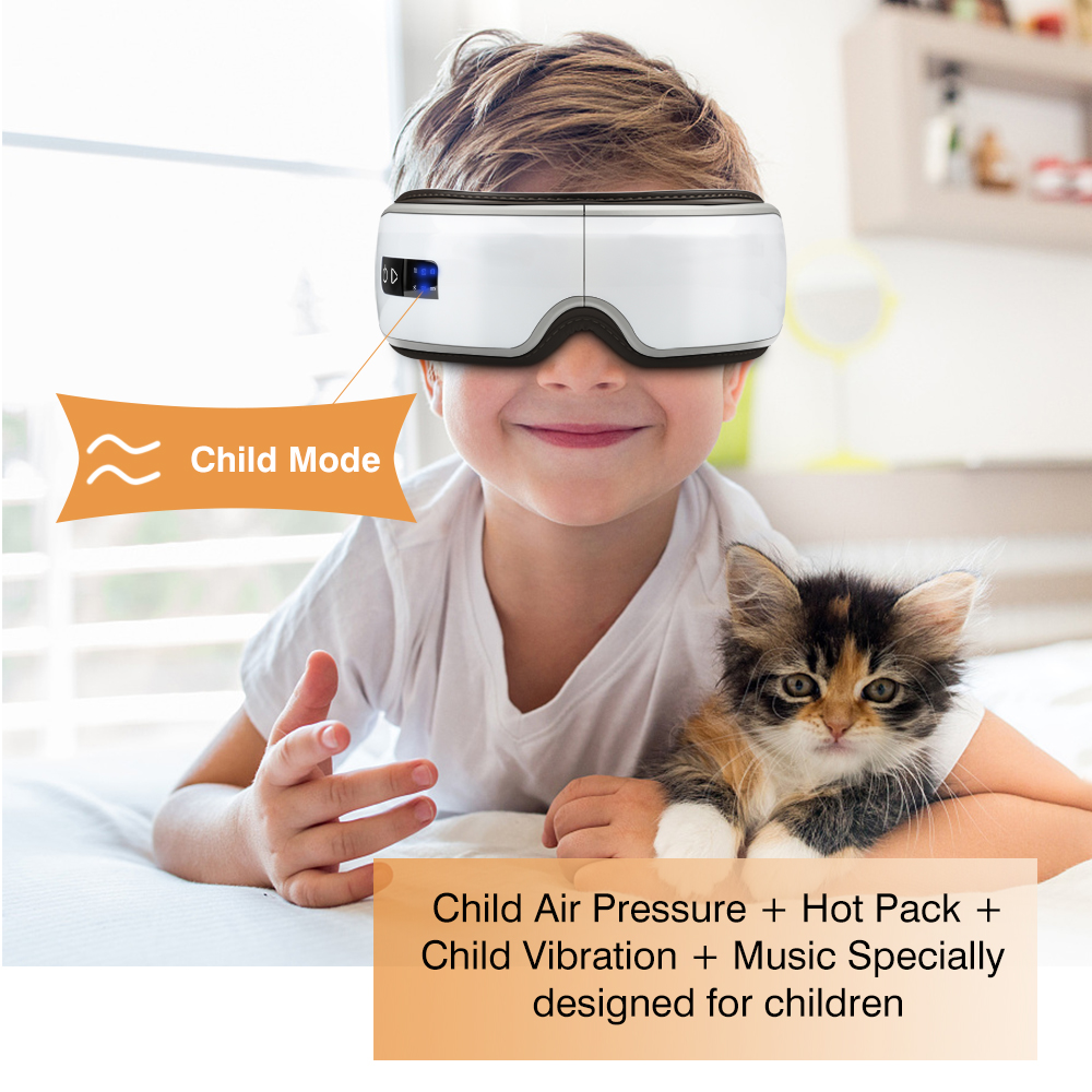Smart Eye Massager Airbag Vibration Heating Eye Care Massage with Bluetooth Music Fatigue Dark Circles Relief Eye Health Care