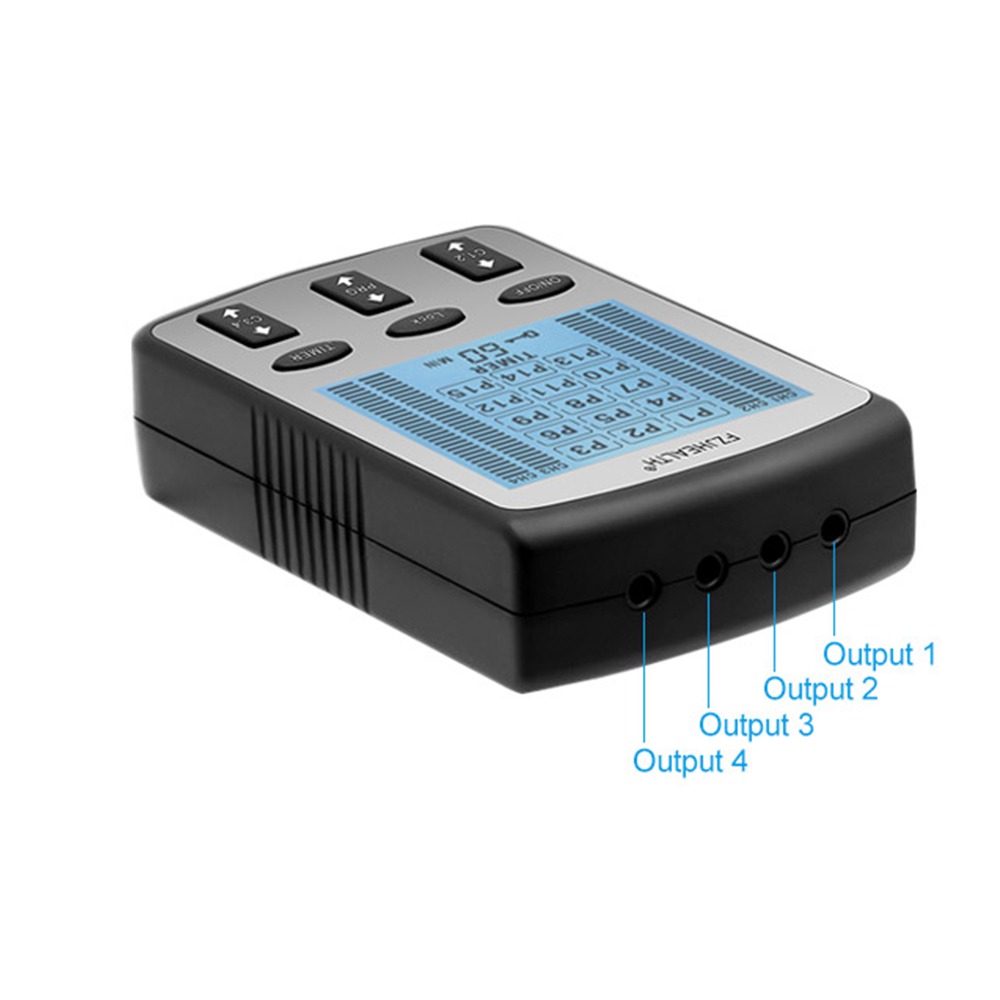 15 Modes 4 Output Electric EMS TENS Machine Muscle Stimulator with Electrode Pads Health Care