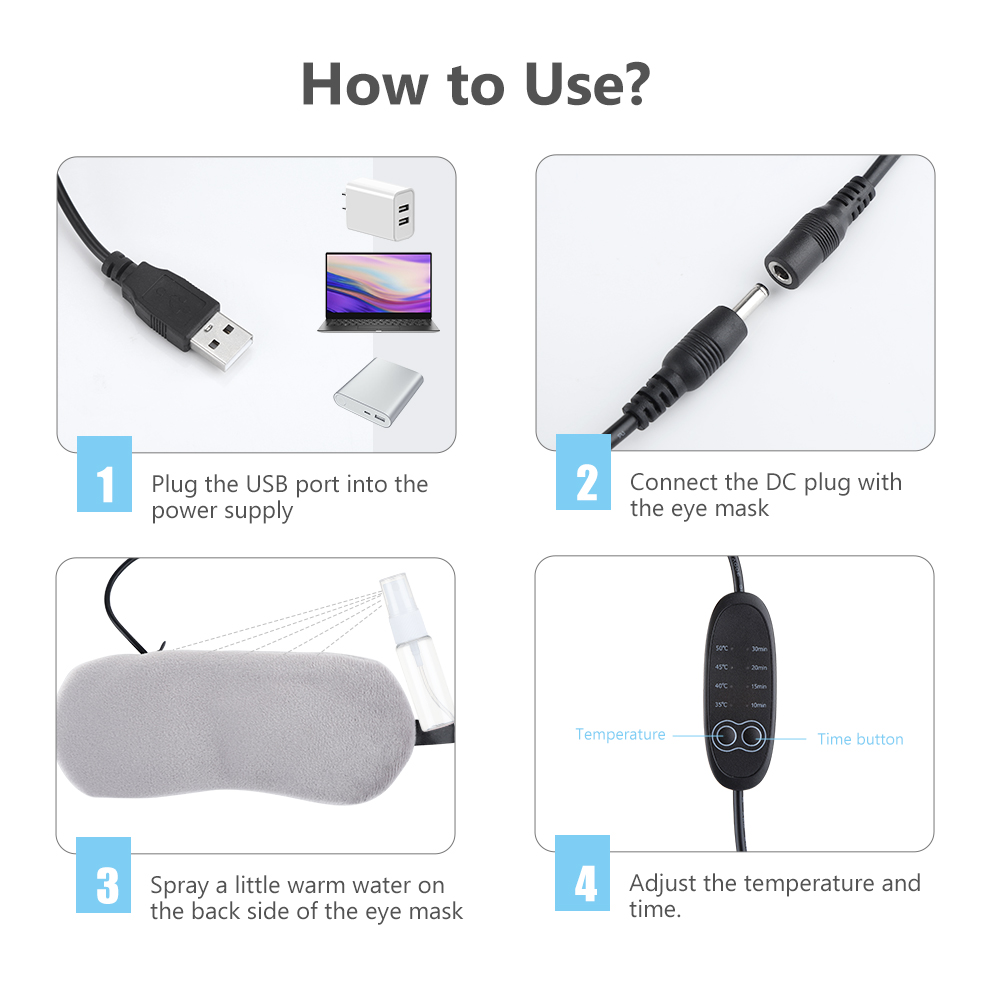 Heated Eye Mask Cold & Warm Eye Compress Aroma Therapy Dry Eyes Dark Circles Eye Bags Stye Headache Reliever Sleep Aid