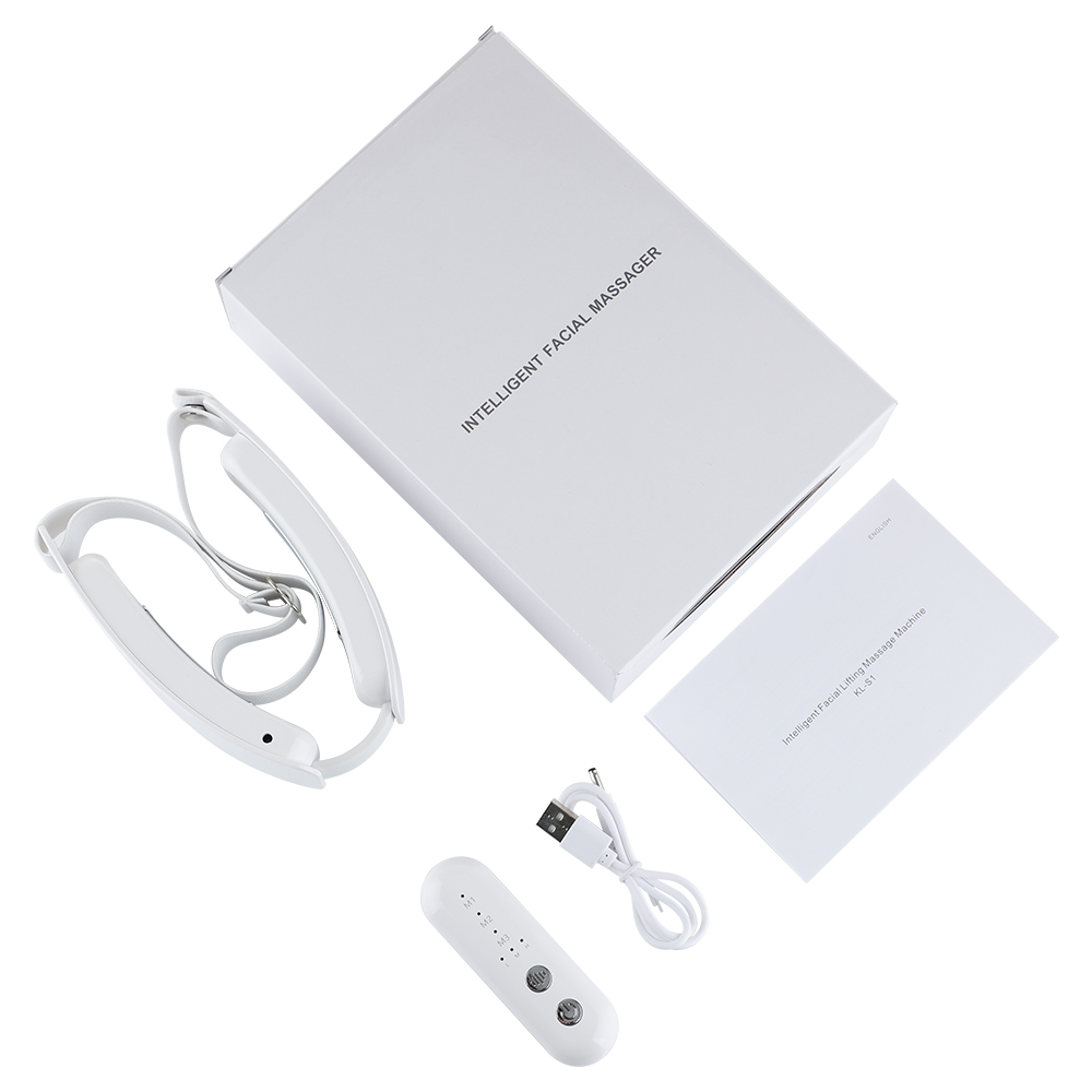 V Face Massager Chin V-Line Up Face Lifting Belt LED Photon Therapy Face Slimming Vibration Massager