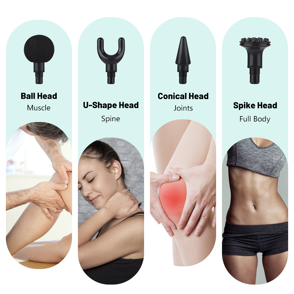 Folding Electric Massage Gun Deep Powerful Tissue Fascia Gun Muscle Massager Rechargeable Fascia Gun Cordless Massager Tool