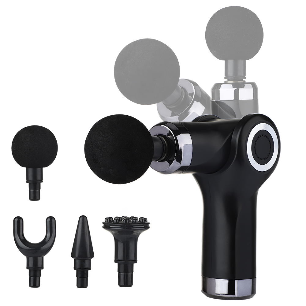 Folding Electric Massage Gun Deep Powerful Tissue Fascia Gun Muscle Massager Rechargeable Fascia Gun Cordless Massager Tool