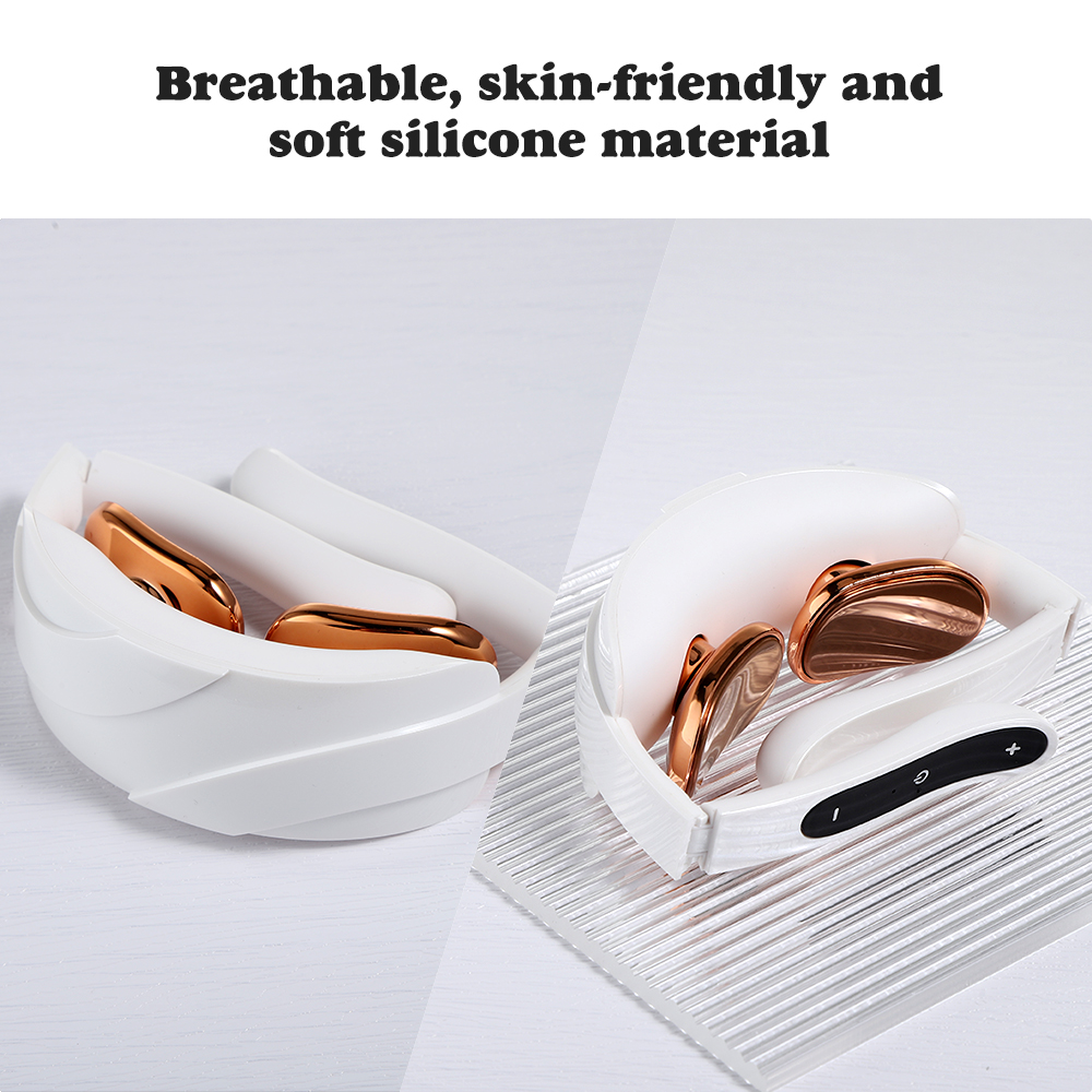 Electric Cervical Vertebra Neck Shoulder Massager Pulse Physiotherapy Massage Instrument Foldable Neck Protector