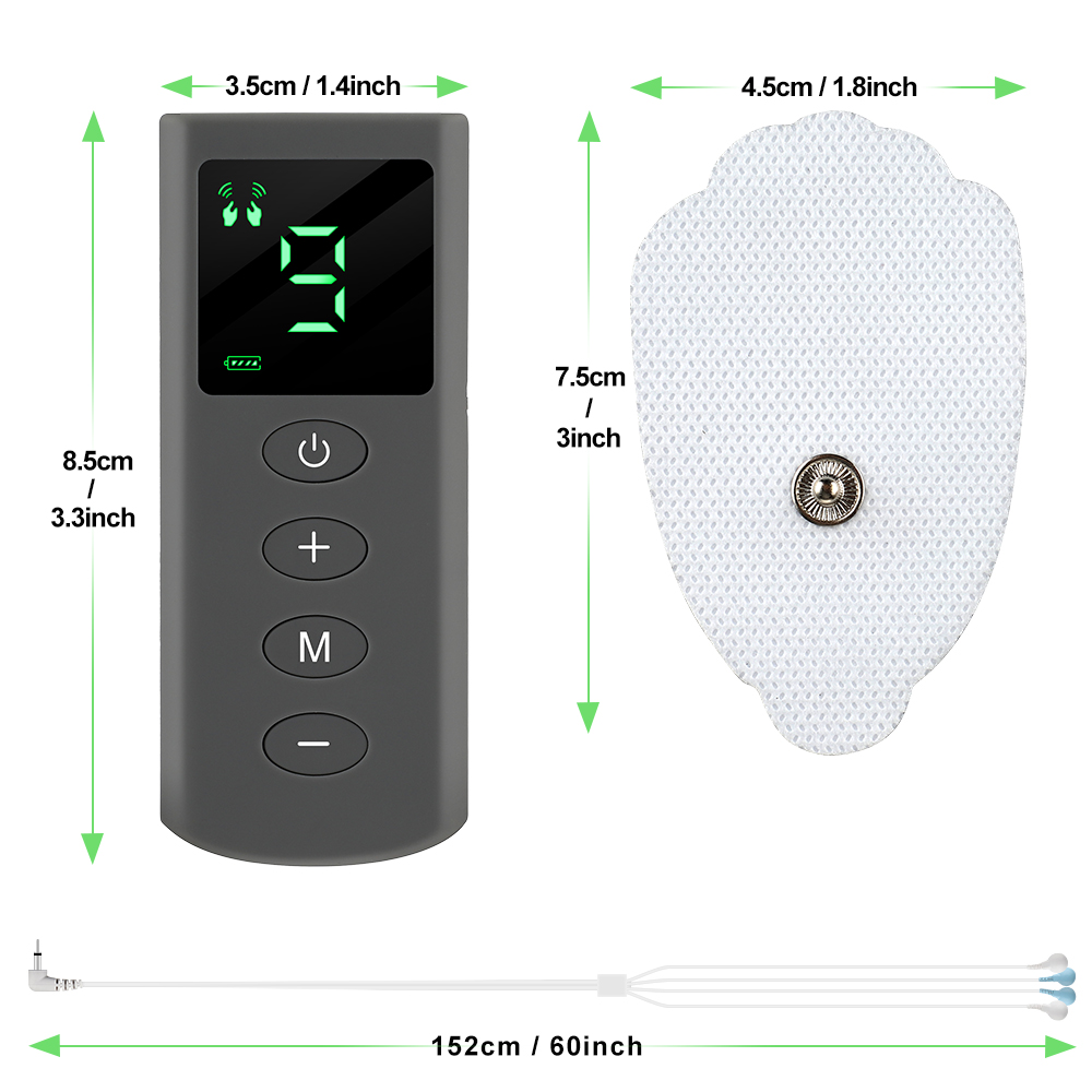 4 Modes Tens Massage 9 Intensity 4 Electrode Pads EMS Muscle Stimulation Pulse Massage Tens Electroe stimulador Body Massager