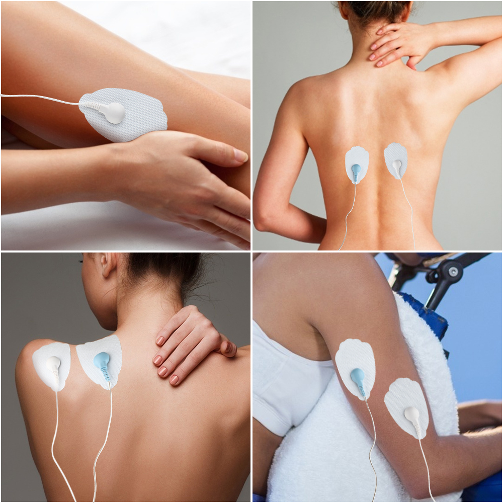 4 Modes Tens Massage 9 Intensity 4 Electrode Pads EMS Muscle Stimulation Pulse Massage Tens Electroe stimulador Body Massager