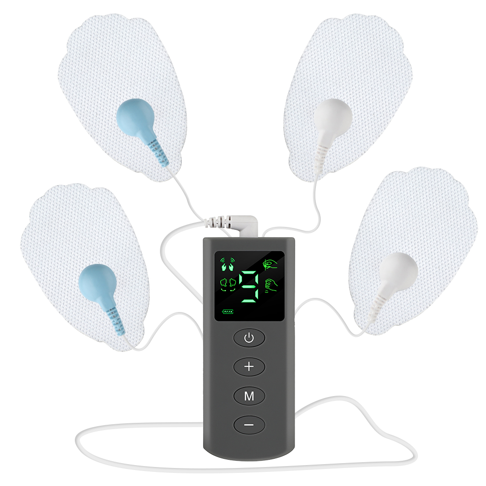 4 Modes Tens Massage 9 Intensity 4 Electrode Pads EMS Muscle Stimulation Pulse Massage Tens Electroe stimulador Body Massager