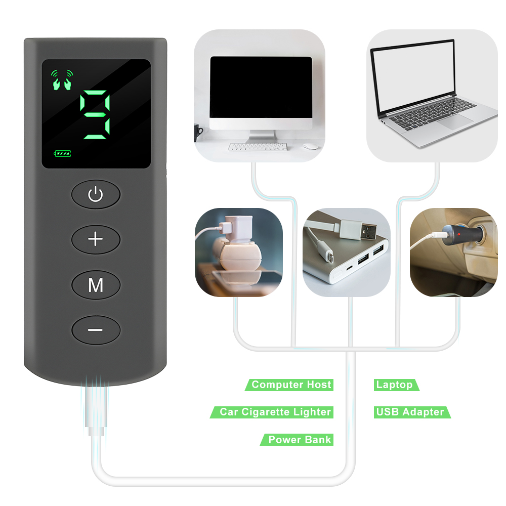 4 Modes Tens Massage 9 Intensity 4 Electrode Pads EMS Muscle Stimulation Pulse Massage Tens Electroe stimulador Body Massager