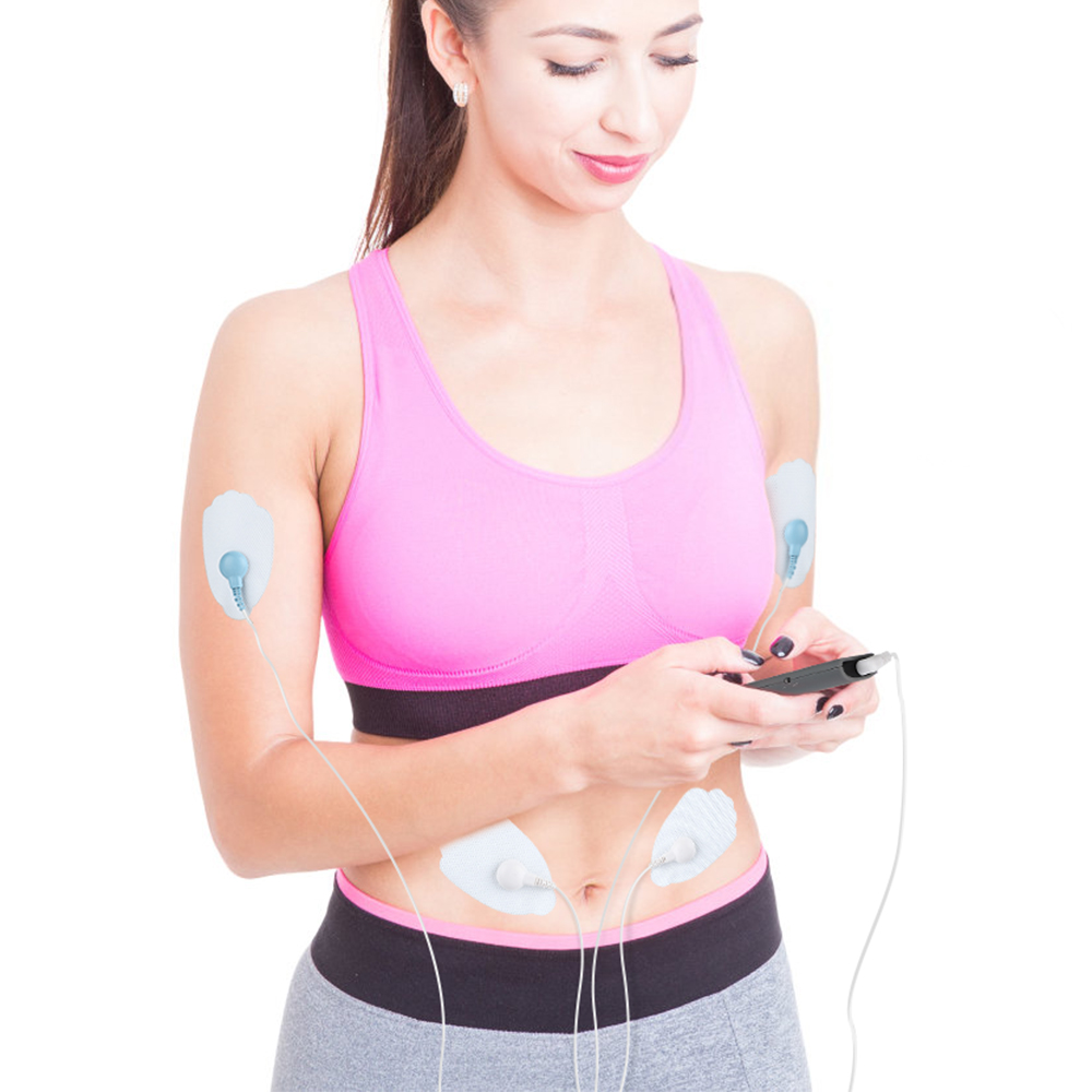 4 Modes Tens Massage 9 Intensity 4 Electrode Pads EMS Muscle Stimulation Pulse Massage Tens Electroe stimulador Body Massager