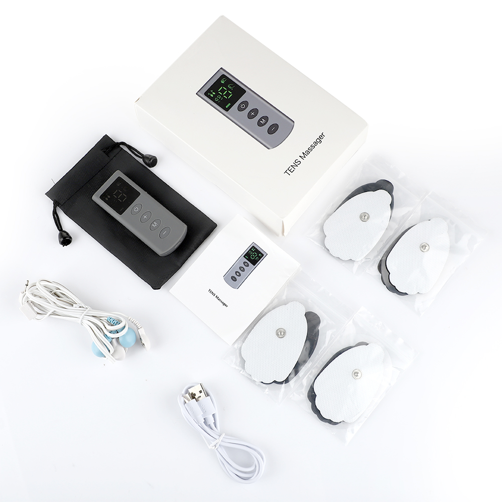 4 Modes Tens Massage 9 Intensity 4 Electrode Pads EMS Muscle Stimulation Pulse Massage Tens Electroe stimulador Body Massager