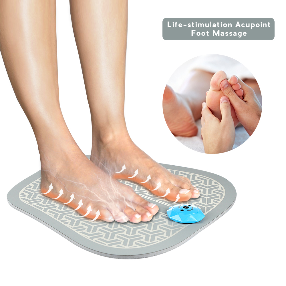 EMS Intelligent Foot Massager Mat Foldable Rechargeable EVA Massager Pad Muscle Blood Circulation Health Pad