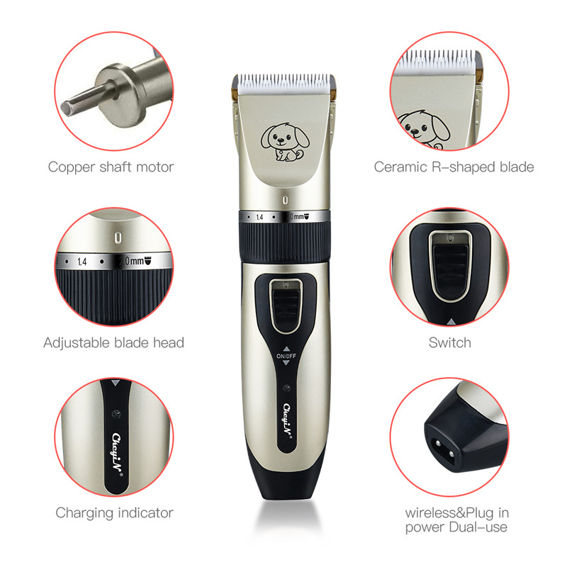 Professional Balding Hair Clipper Electric Beard Shaving Machine Hair Trimmer USB Charging Low-Noise Grooming Hair Cutter Machine With 4 Free Limit Comb High Powerful motor