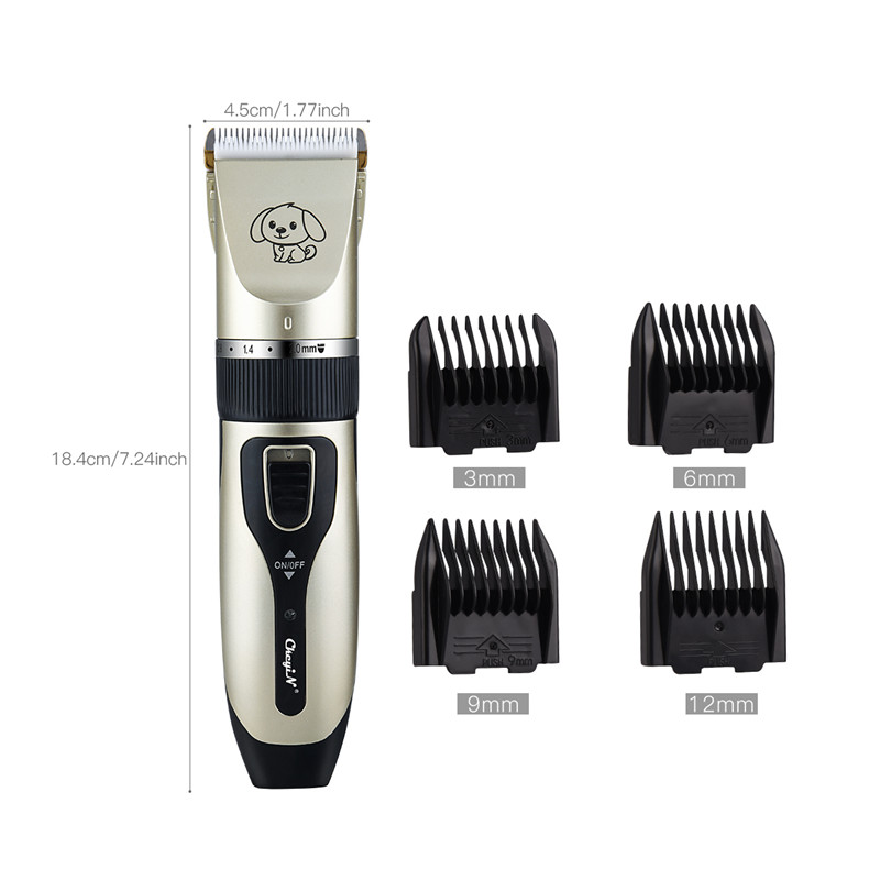 Professional Balding Hair Clipper Electric Beard Shaving Machine Hair Trimmer USB Charging Low-Noise Grooming Hair Cutter Machine With 4 Free Limit Comb High Powerful motor