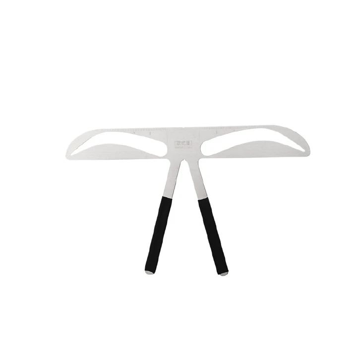 Reusable 3D Eyebrow Shaper Stencil DIY Stainless Steel Eye brow Ruler Permanent Makeup Beauty Tool