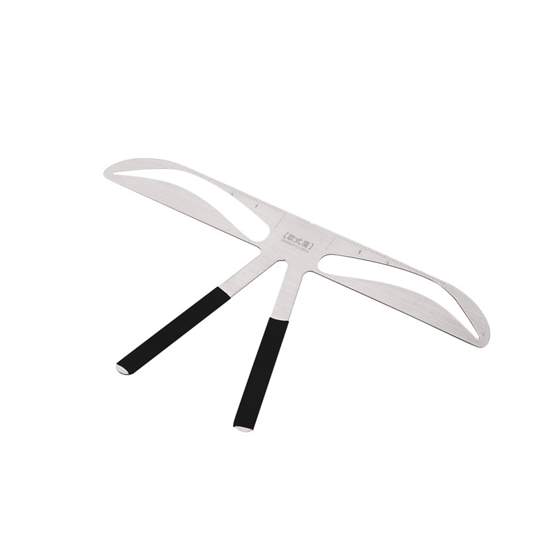 Reusable 3D Eyebrow Shaper Stencil DIY Stainless Steel Eye brow Ruler Permanent Makeup Beauty Tool