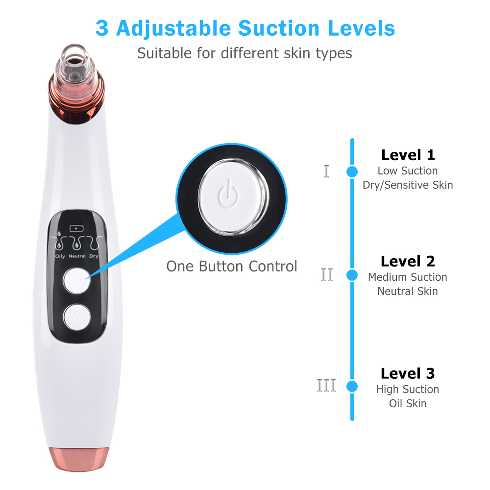 Visible Blackhead Remover WiFi Camera Vacuum Suction LED Display Blackhead Remover Visual Pore Pimple Deep Cleaner Skin Care