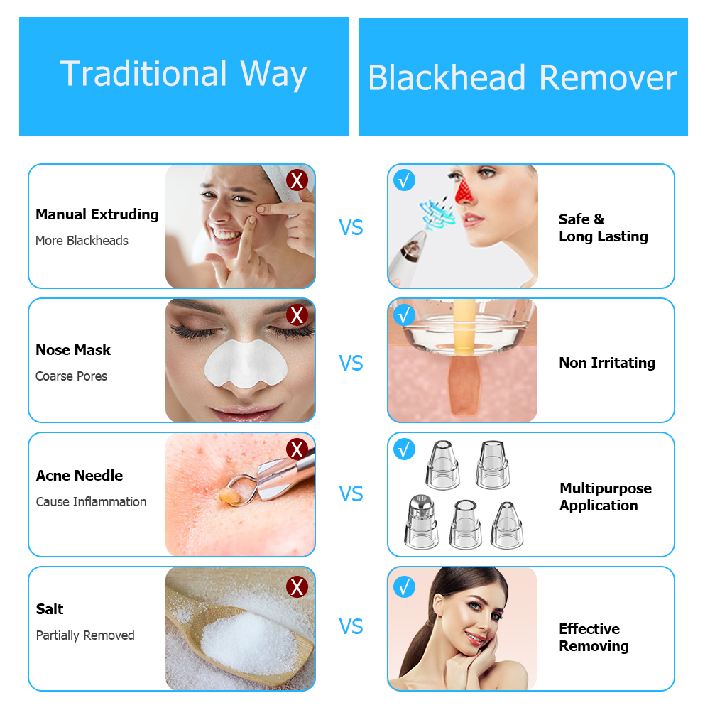 Visible Blackhead Remover WiFi Camera Vacuum Suction LED Display Blackhead Remover Visual Pore Pimple Deep Cleaner Skin Care